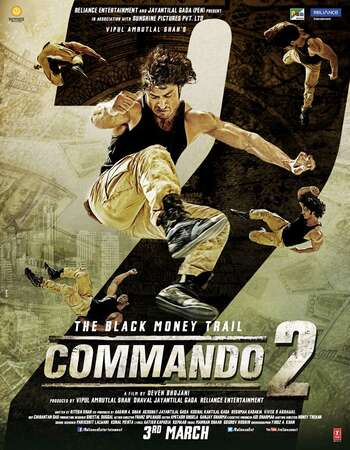 Commando 2 (2017) Hindi 480p DVDRip x264 350MB Full Movie Download