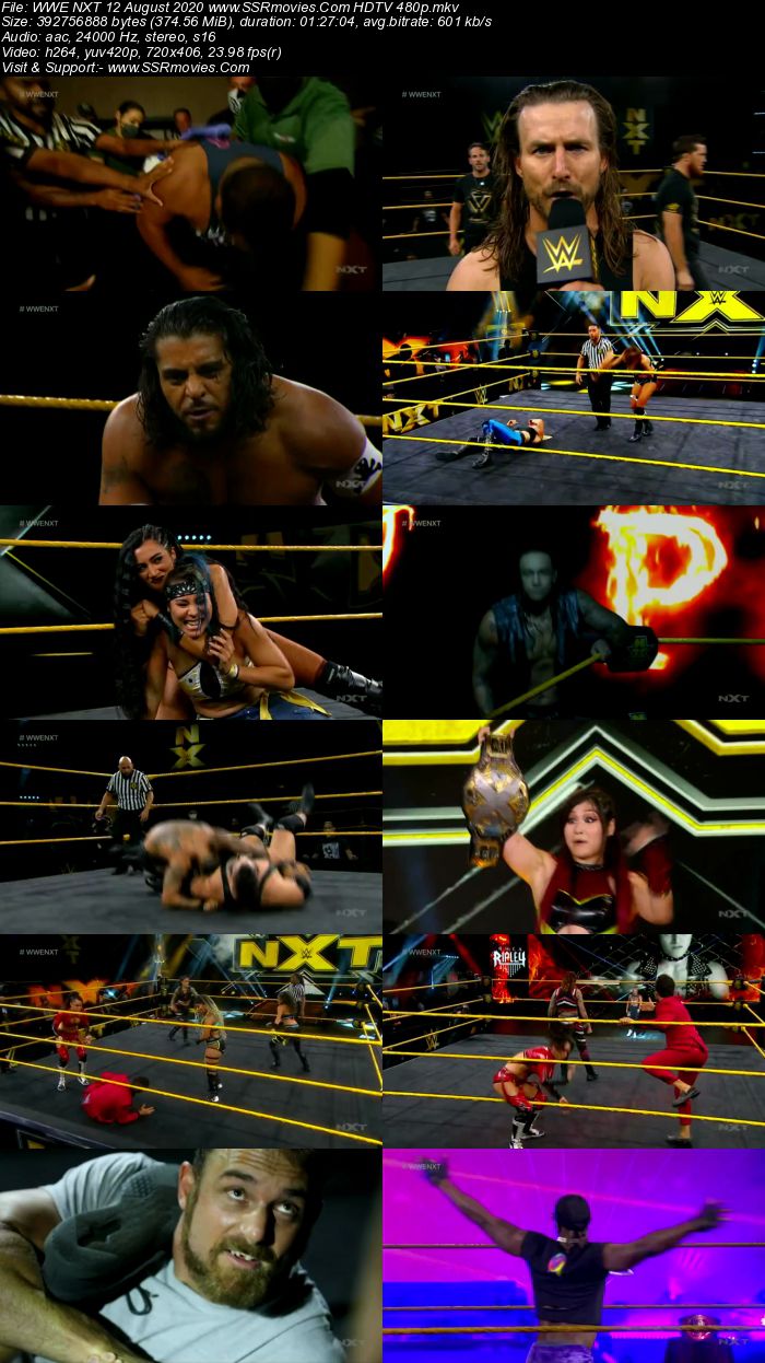 WWE NXT 12 August 2020 HDTV 480p Full Show Download