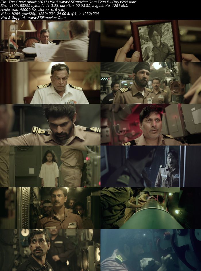 The Ghazi Attack (2017) Hindi 480p BluRay x264 350MB Full Movie Download