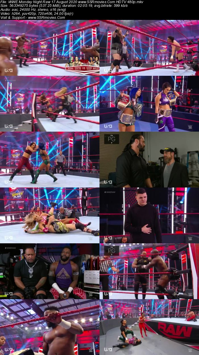 WWE Monday Night Raw 17 August 2020 Full Show Download