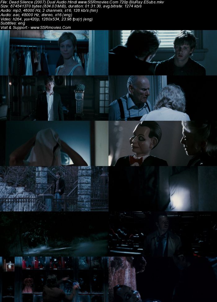 Dead Silence (2007) Dual Audio Hindi 720p BluRay x264 800MB Full Movie Download