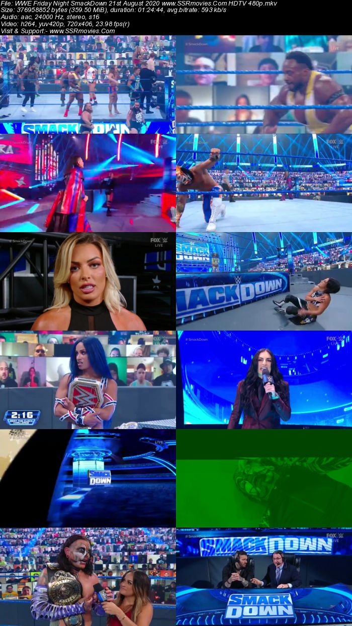 WWE Friday Night SmackDown 21st August 2020 Full Show Download