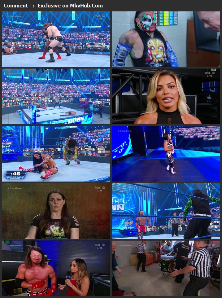 WWE Friday Night SmackDown 21th August 2020 720p HDTV x264 750MB Download