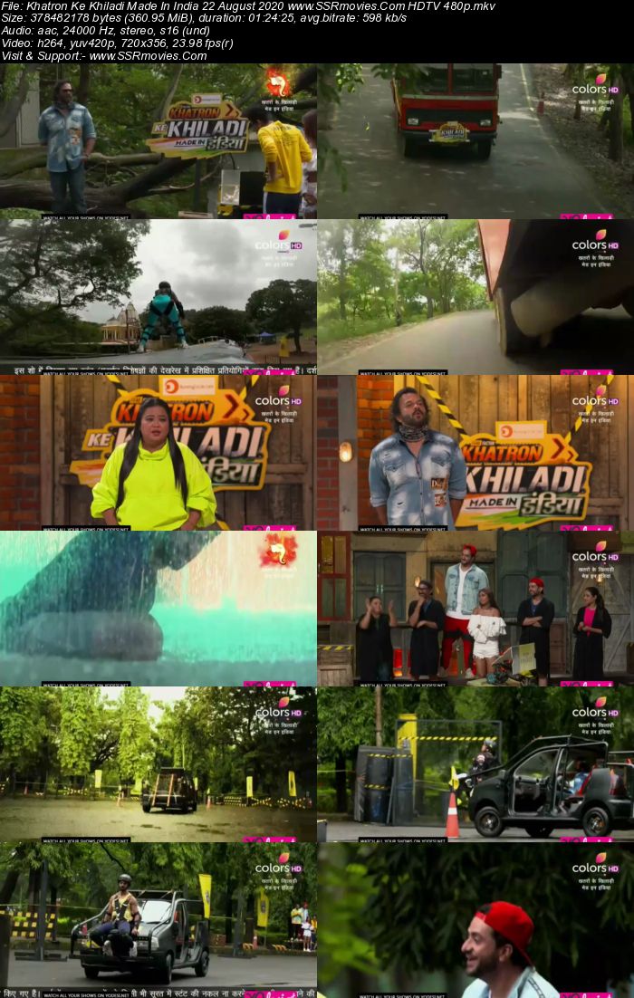 Khatron Ke Khiladi Made In India 22 August 2020 HDTV 480p 720p 300MB Download