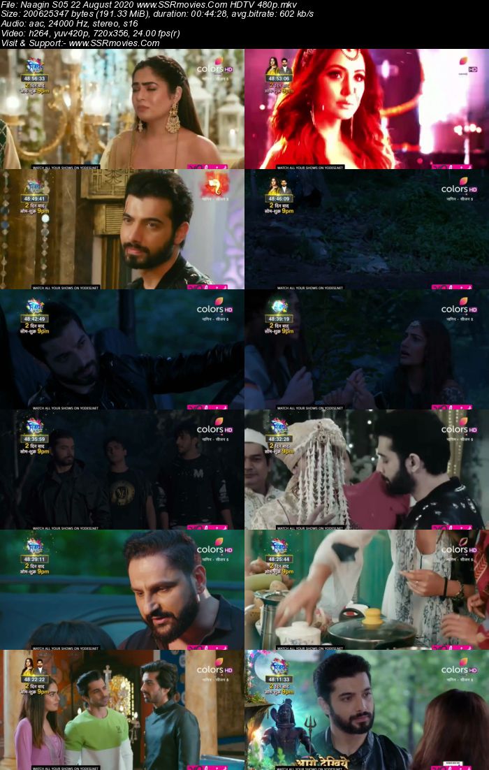 Naagin 5 22 August 2020 HDTV 480p 720p 200MB Download