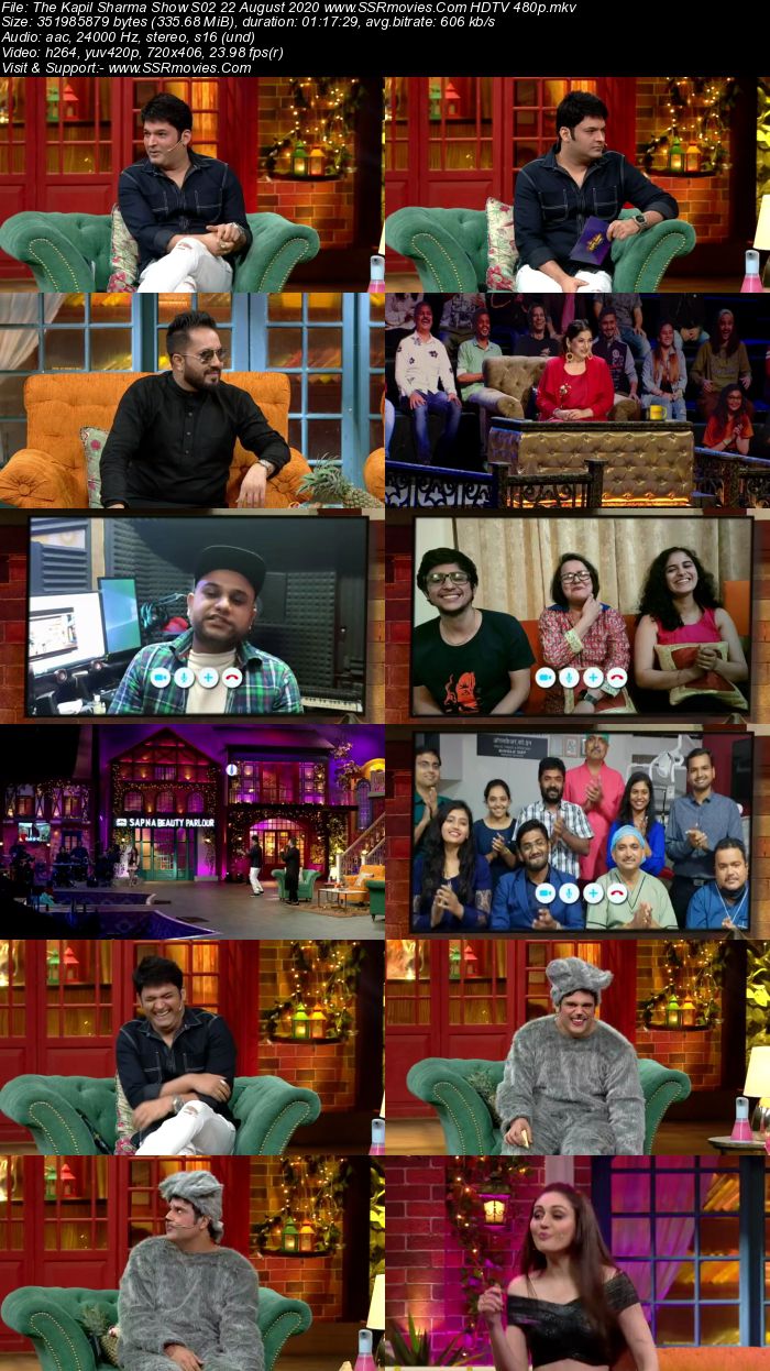 The Kapil Sharma Show S02 22 August 2020 Full Show Download HDTV HDRip 480p 720p