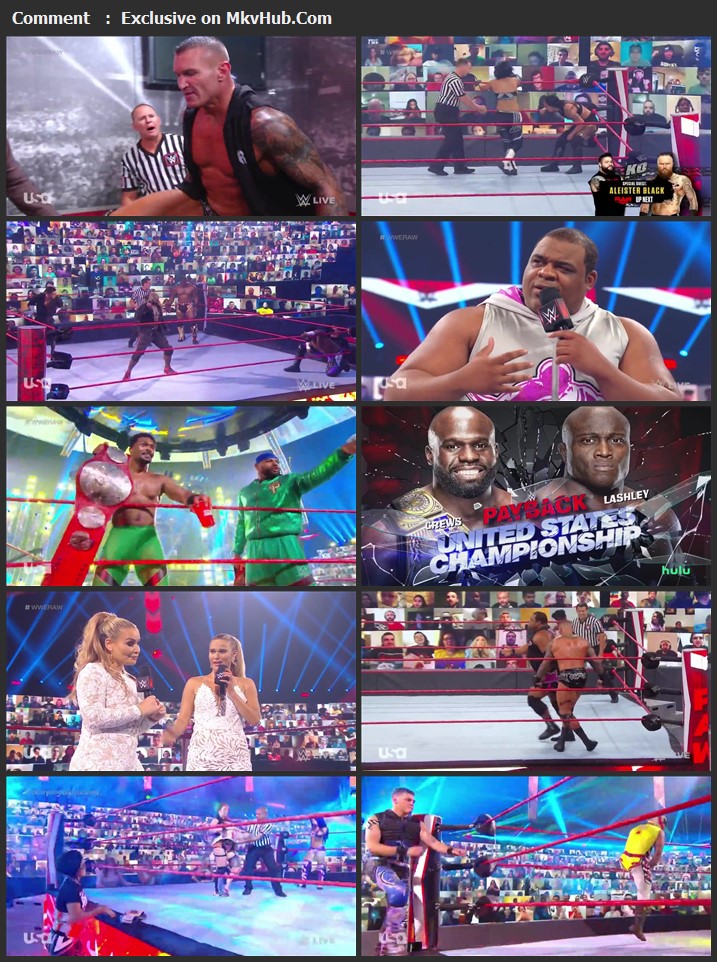 WWE Monday Night RAW 24 August 2020 720p HDTV x264 1.1GB Download
