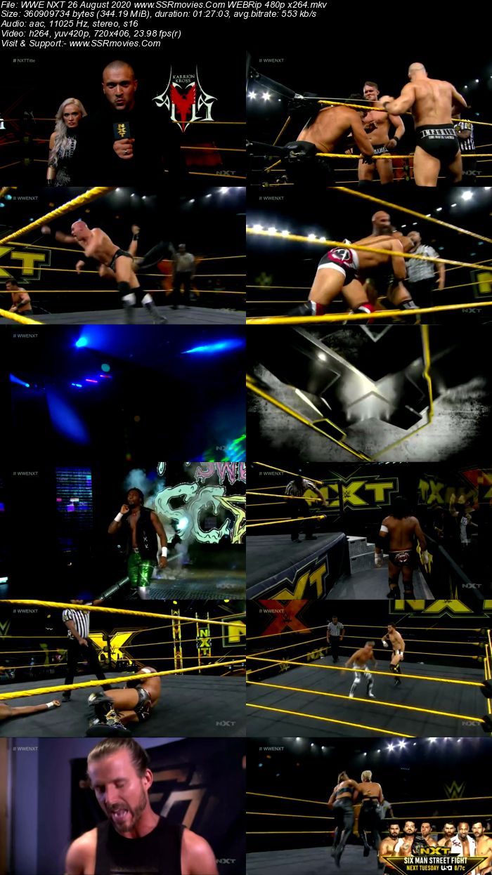 WWE NXT 26 August 2020 HDTV 480p Full Show Download