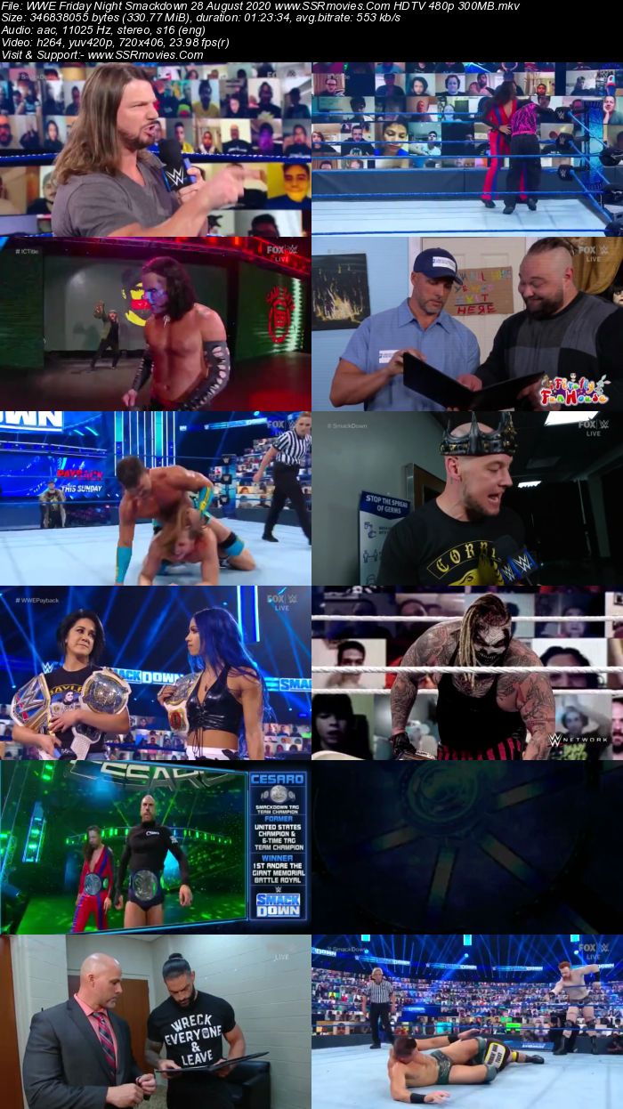 WWE Friday Night SmackDown 28 August 2020 Full Show Download