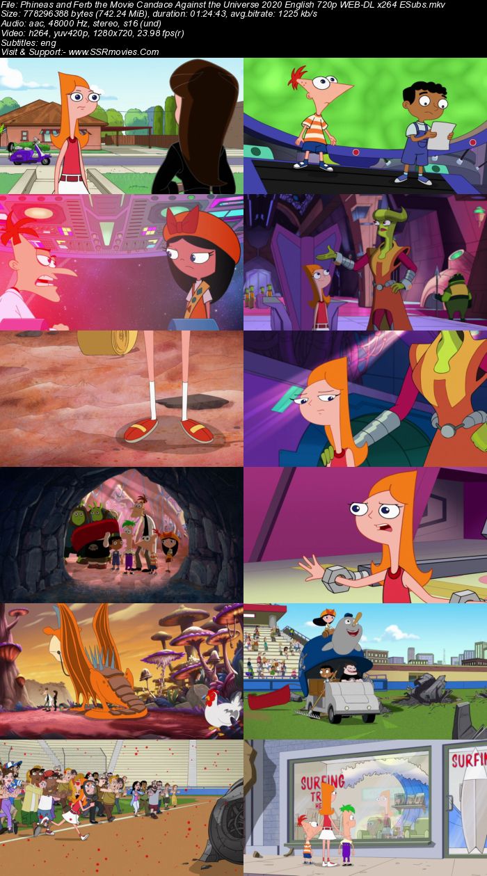 Phineas and Ferb the Movie: Candace Against the Universe (2020) English 720p WEB-DL x264 750MB Full Movie Download