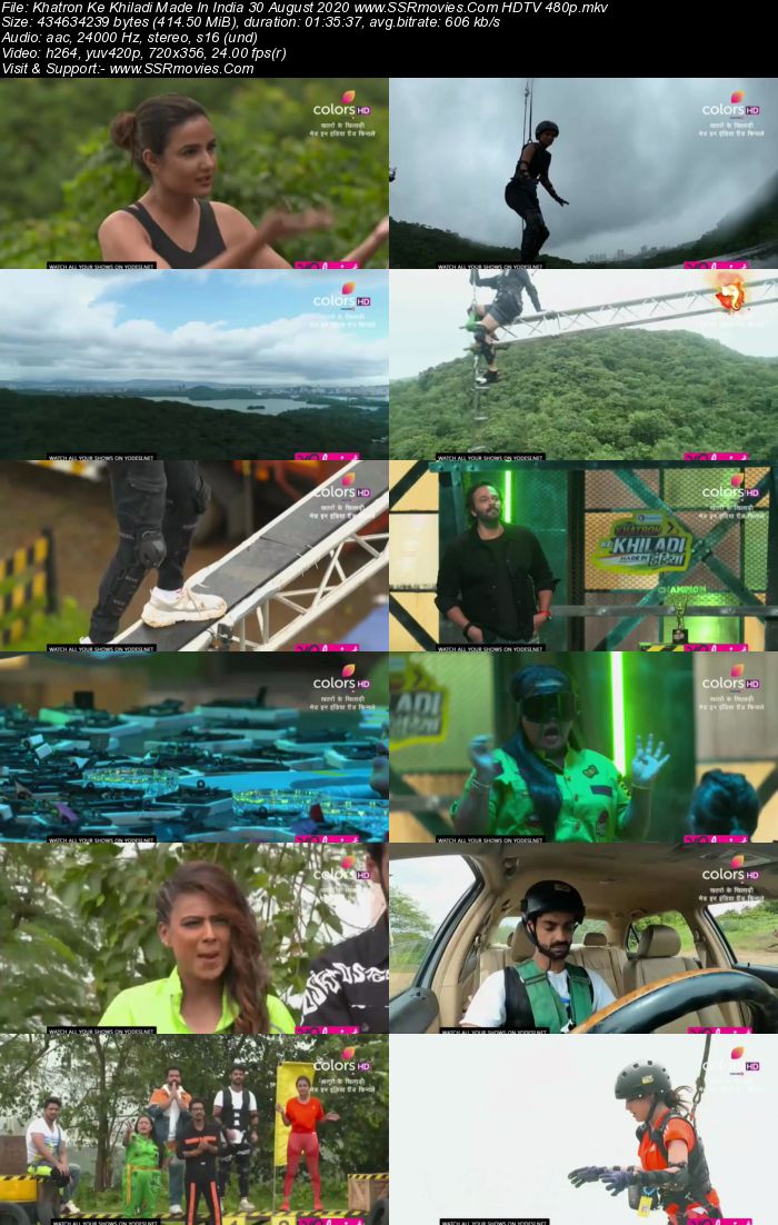 Khatron Ke Khiladi Made In India 30 August 2020 HDTV 480p 720p 300MB