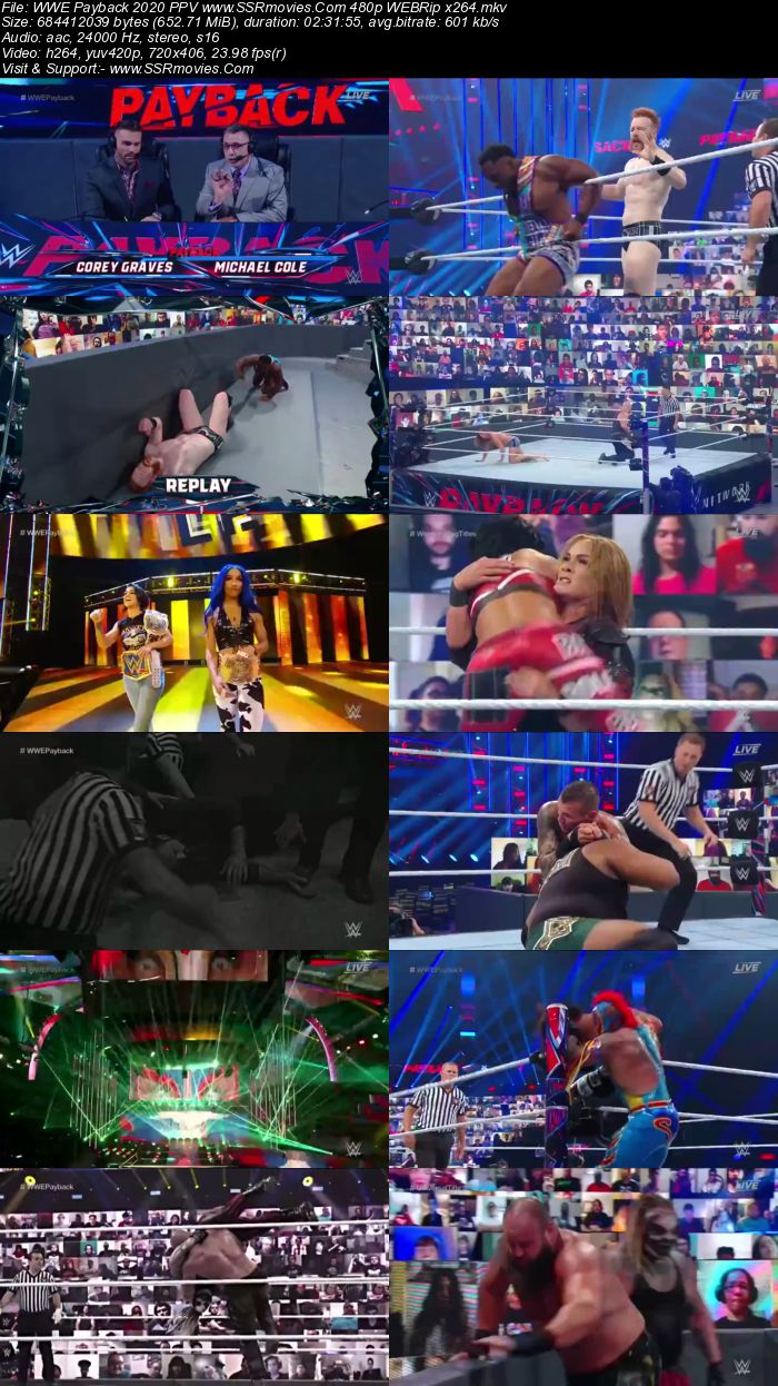 WWE Payback 2020 PPV 480p 720p WEBRip Full Show Download