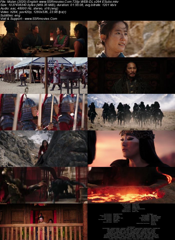 Mulan (2020) English 720p WEB-DL x264 950MB Full Movie Download