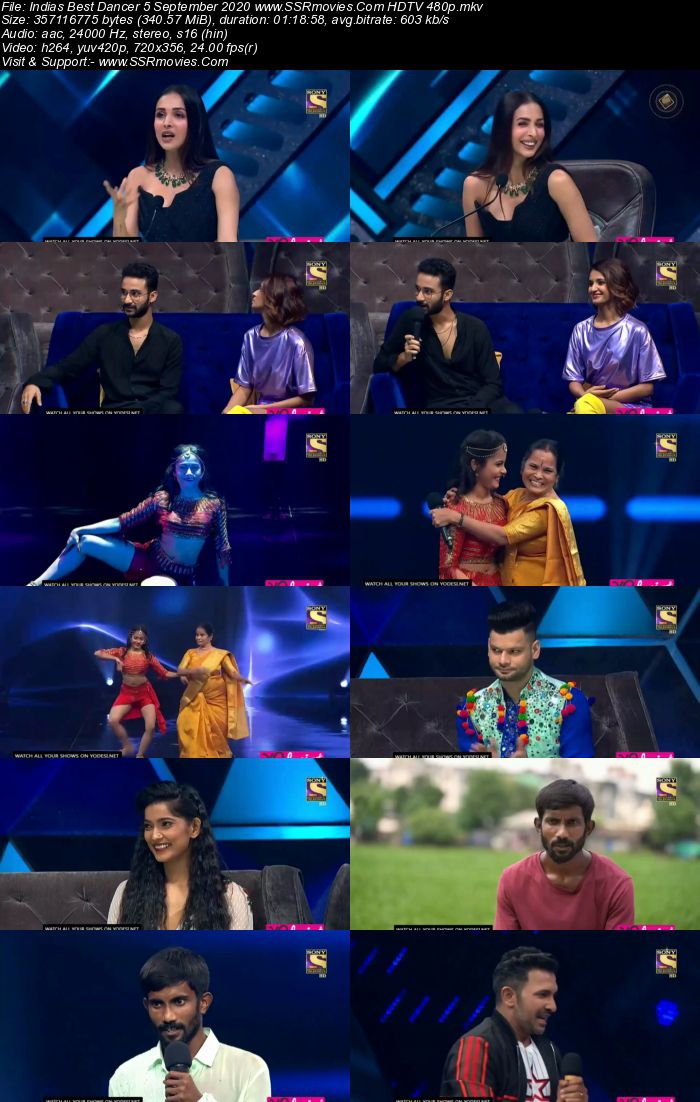 Indias Best Dancer 5 September 2020 HDTV 720p 480p x264 300MB Download