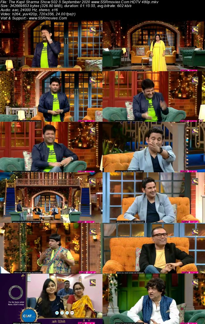 The Kapil Sharma Show S02 5 September 2020 Full Show Download HDTV HDRip 480p 720p