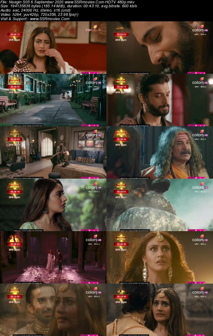 Naagin 5 6th September 2020 HDTV 480p 720p 200MB Download