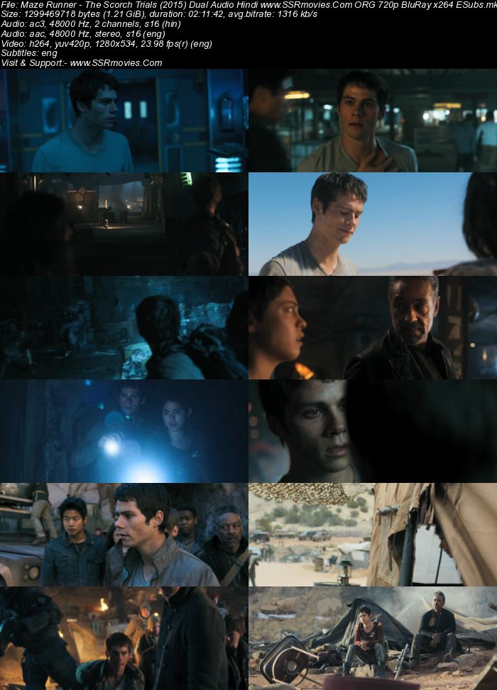 Maze Runner The Scorch Trials (2015) Dual Audio Hindi 480p BluRay 400MB Full Movie Download