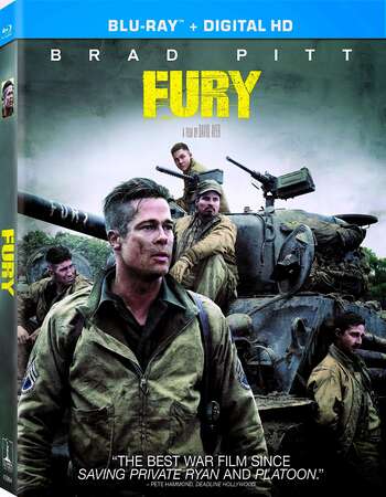 Fury (2014) Dual Audio Hindi ORG 480p BluRay x264 450MB ESubs Full Movie Download