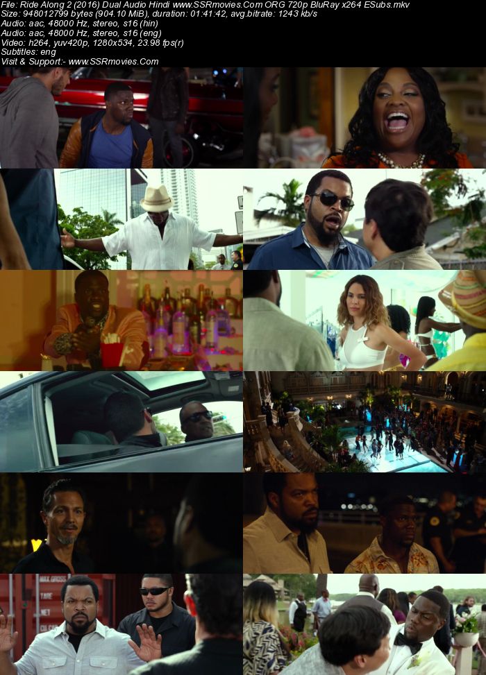 Ride Along 2 (2016) Dual Audio Hindi 480p BluRay x264 300MB ESubs Full Movie Download