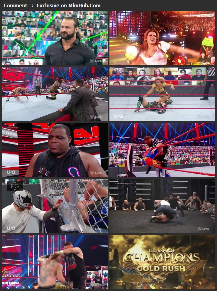 WWE Monday Night RAW 14 September 2020 720p HDTV x264 1.1GB Download