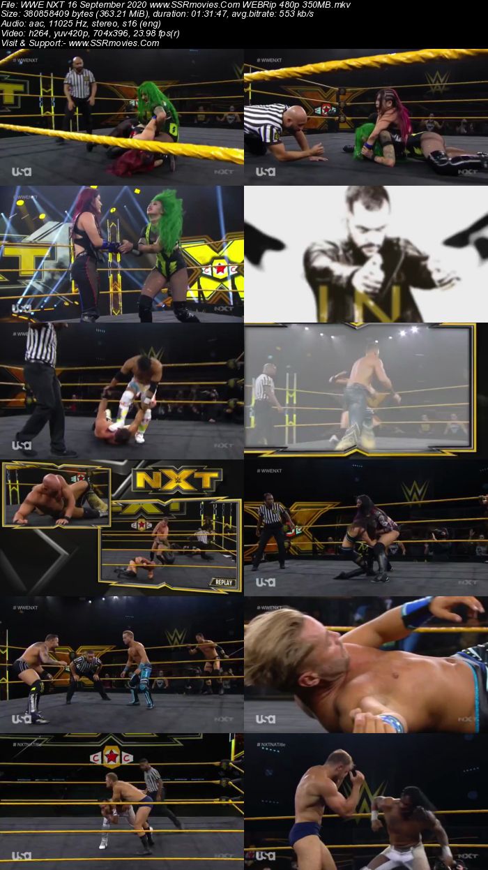 WWE NXT 16 September 2020 HDTV 480p Full Show Download