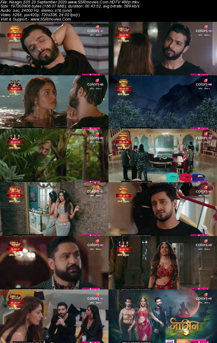 Naagin 5 20th September 2020 HDTV 480p 720p 200MB Download