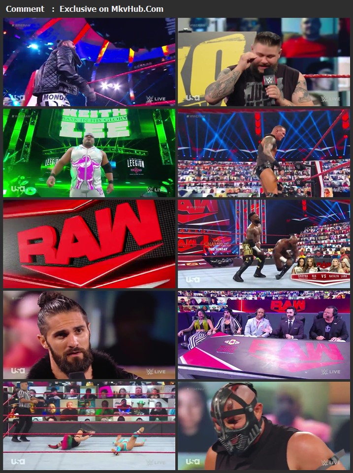 WWE Monday Night RAW 21 September 2020 720p HDTV x264 1.1GB Download