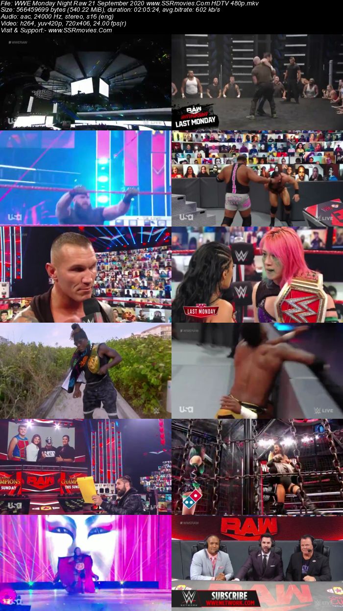 WWE Monday Night Raw 21 September 2020 Full Show Download