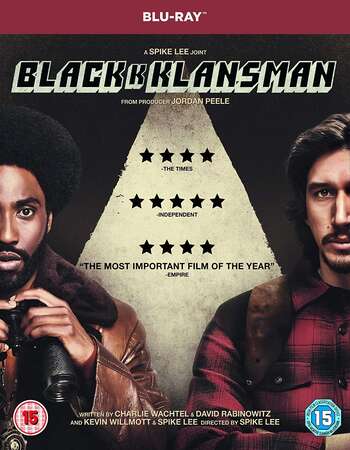 BlacKkKlansman (2018) Dual Audio Hindi 480p BluRay x264 450MB ESubs Full Movie Download