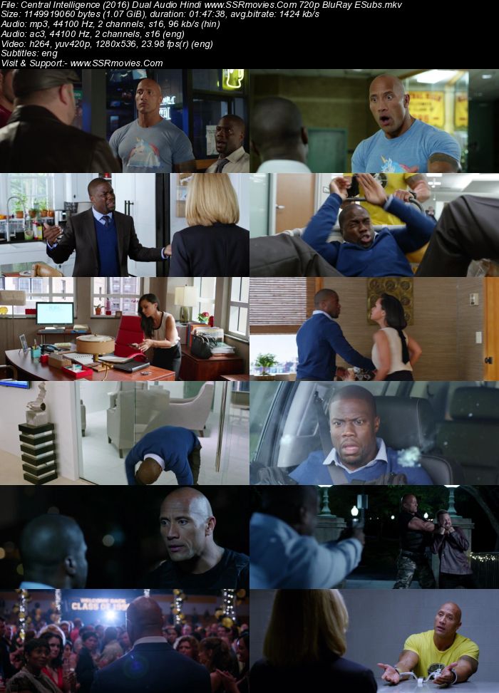 Central Intelligence (2016) Dual Audio Hindi 720p BluRay x264 1.1GB Full Movie Download