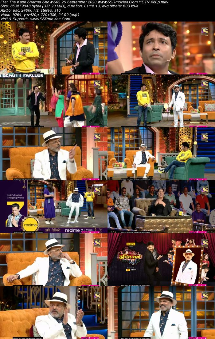 The Kapil Sharma Show S02 26 September 2020 Full Show Download HDTV HDRip 480p 720p