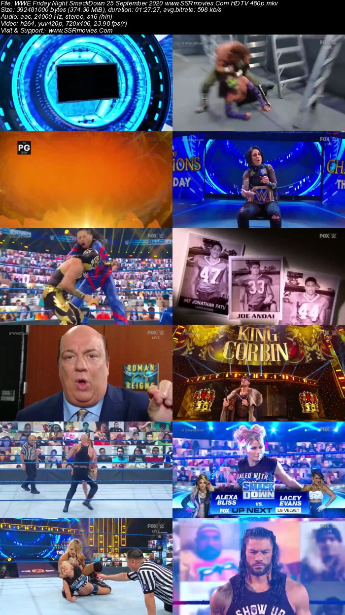 WWE Friday Night SmackDown 25 September 2020 Full Show Download