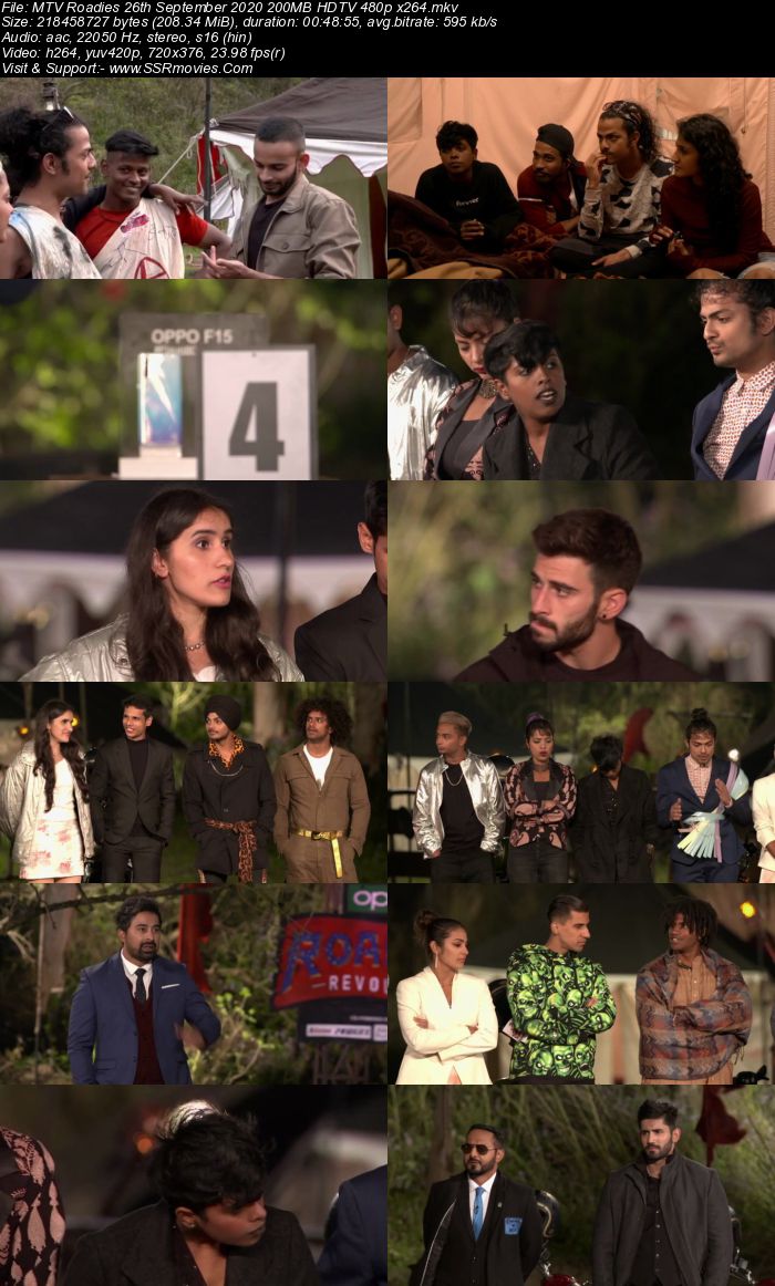 MTV Roadies 26th September 2020 480p 720p HDTV x264 200MB Download