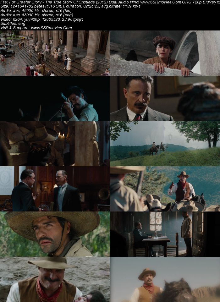 For Greater Glory: The True Story of Cristiada (2012) Dual Audio Hindi 480p BluRay x264 450MB Full Movie Download