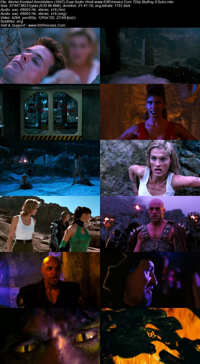 Mortal Kombat Annihilation (1997) Dual Audio Hindi 720p BluRay 800MB Full Movie Download