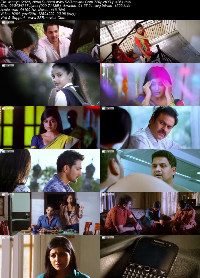 Maaya (2020) Hindi Dubbed 480p HDRip x264 300MB Movie Download