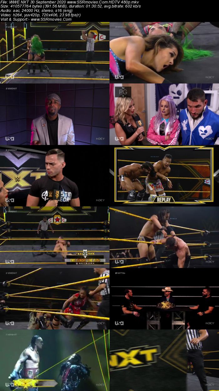 WWE NXT 30 September 2020 HDTV 480p Full Show Download