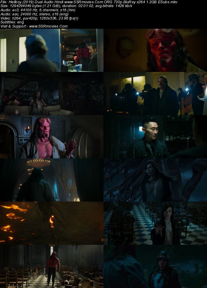 Hellboy (2019) Dual Audio Hindi 720p BluRay x264 1.2GB Full Movie Download