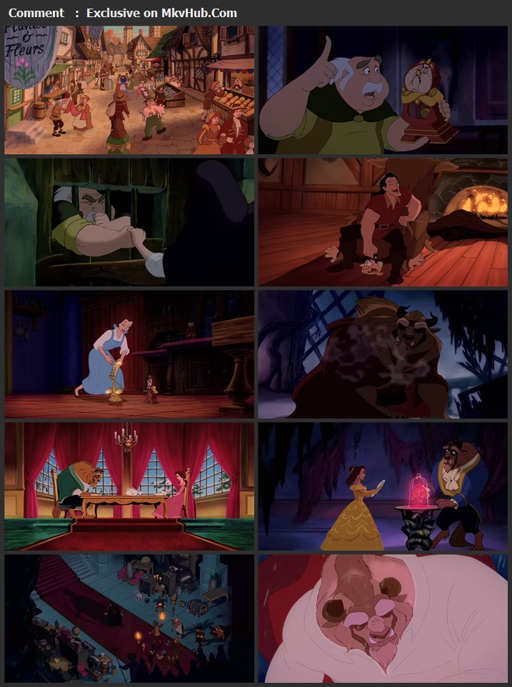 Beauty and the Beast 1991 English 720p BluRay 1GB Download