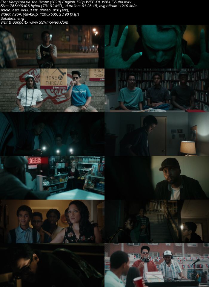 Vampires vs. the Bronx (2020) English 480p WEB-DL x264 250MB ESubs Full Movie Download