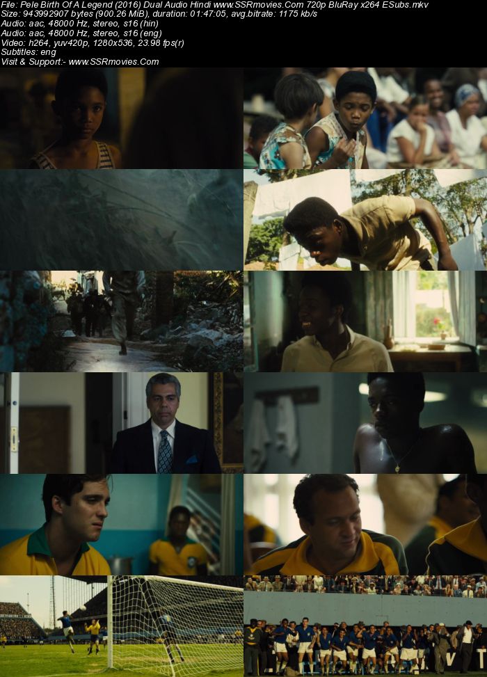 Pele Birth of a Legend (2016) Dual Audio Hindi 480p BluRay 350MB ESubs Full Movie Download