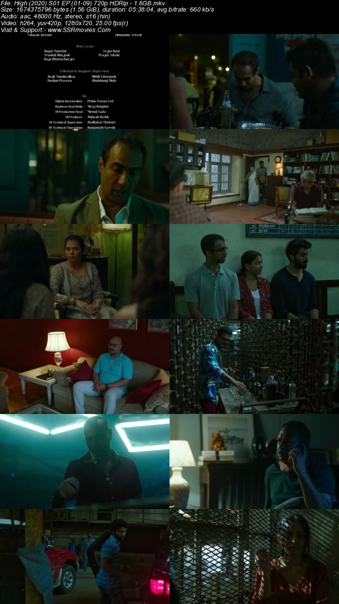 High (2020) S01 Complete Hindi 480p 720p HDRip x264 1.6GB Download