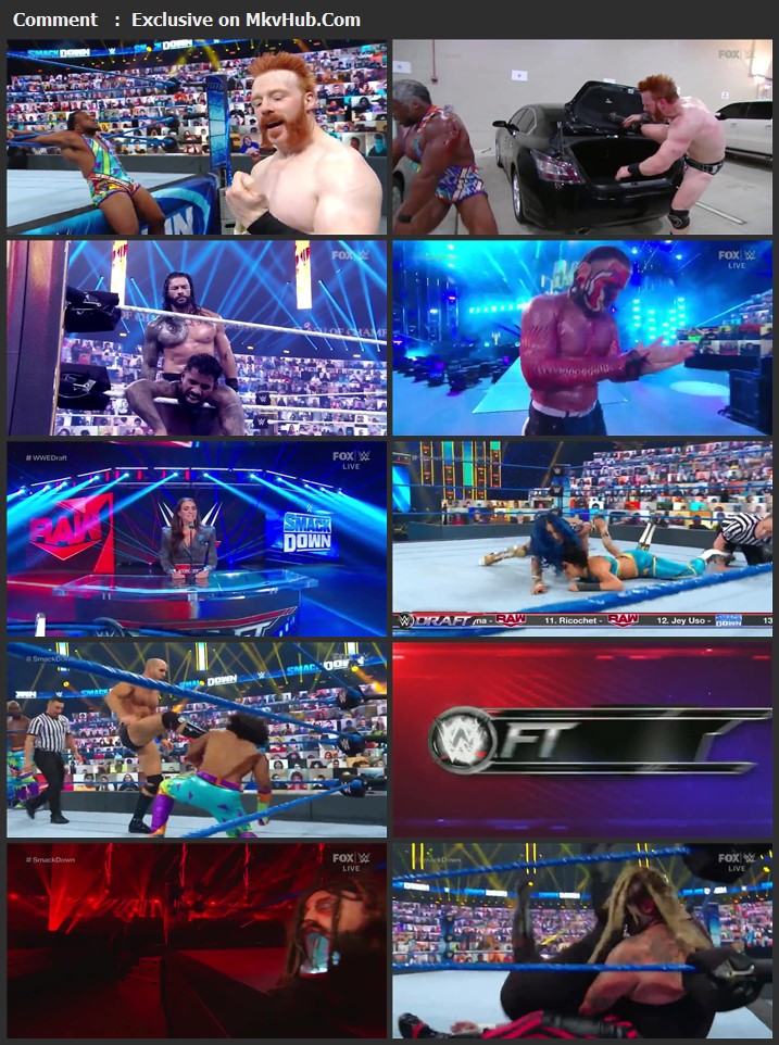 WWE Friday Night SmackDown 09 October 2020 720p HDTV x264 750MB Download
