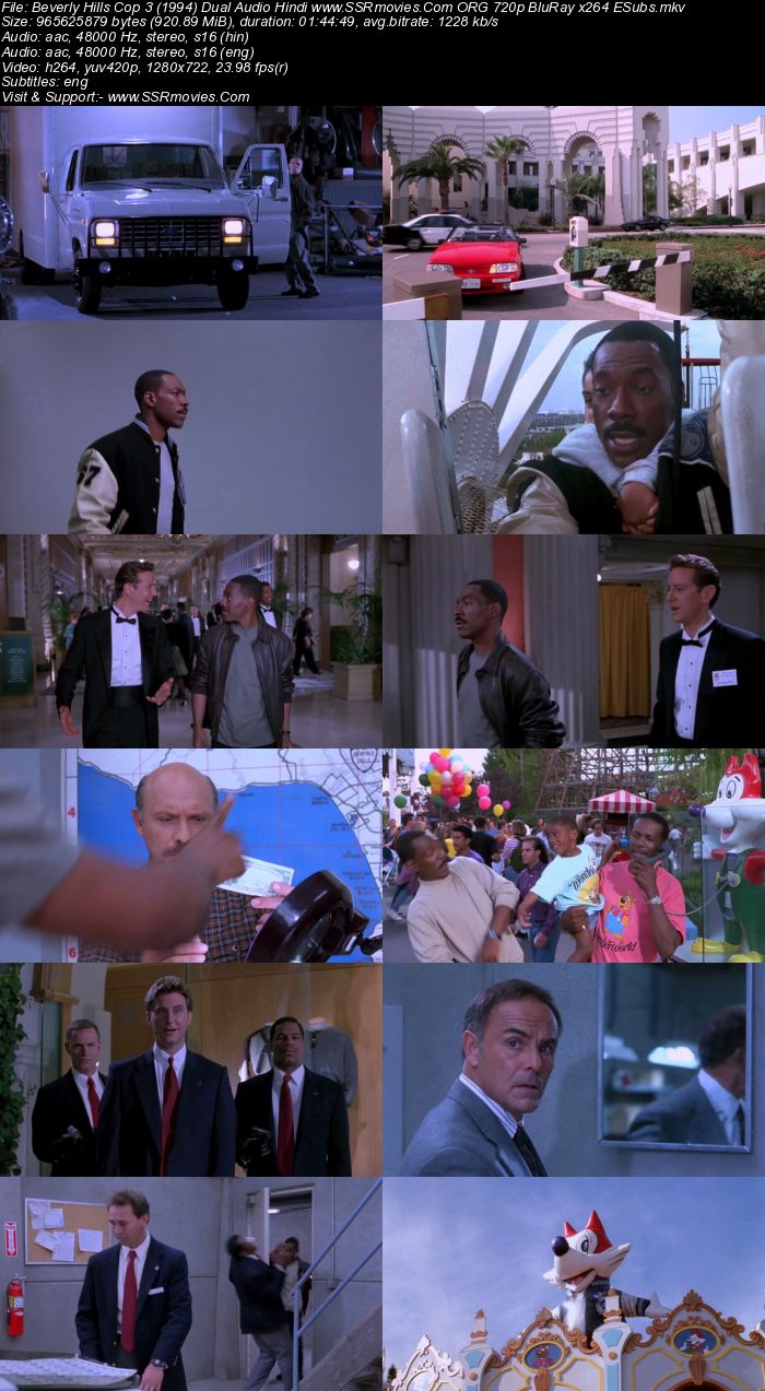 Beverly Hills Cop 3 (1994) Dual Audio Hindi 480p BluRay 350MB ESubs Full Movie Download