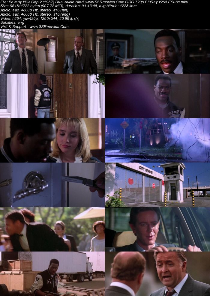 Beverly Hills Cop II (1987) Dual Audio Hindi 720p BluRay x264 900MB Full Movie Download