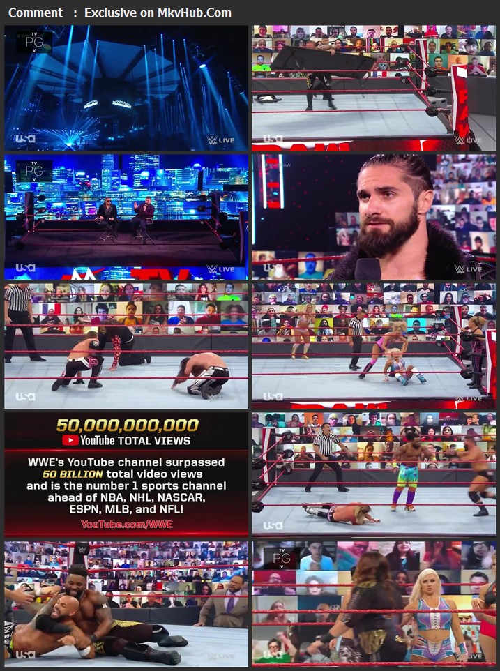 WWE Monday Night RAW 12 October 2020 720p HDTV x264 1.1GB Download