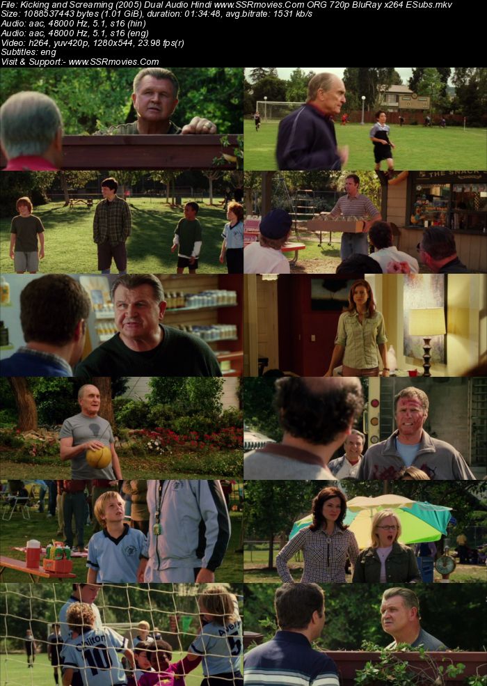 Kicking & Screaming (2005) Dual Audio Hindi 480p BluRay 300MB ESubs Full Movie Download