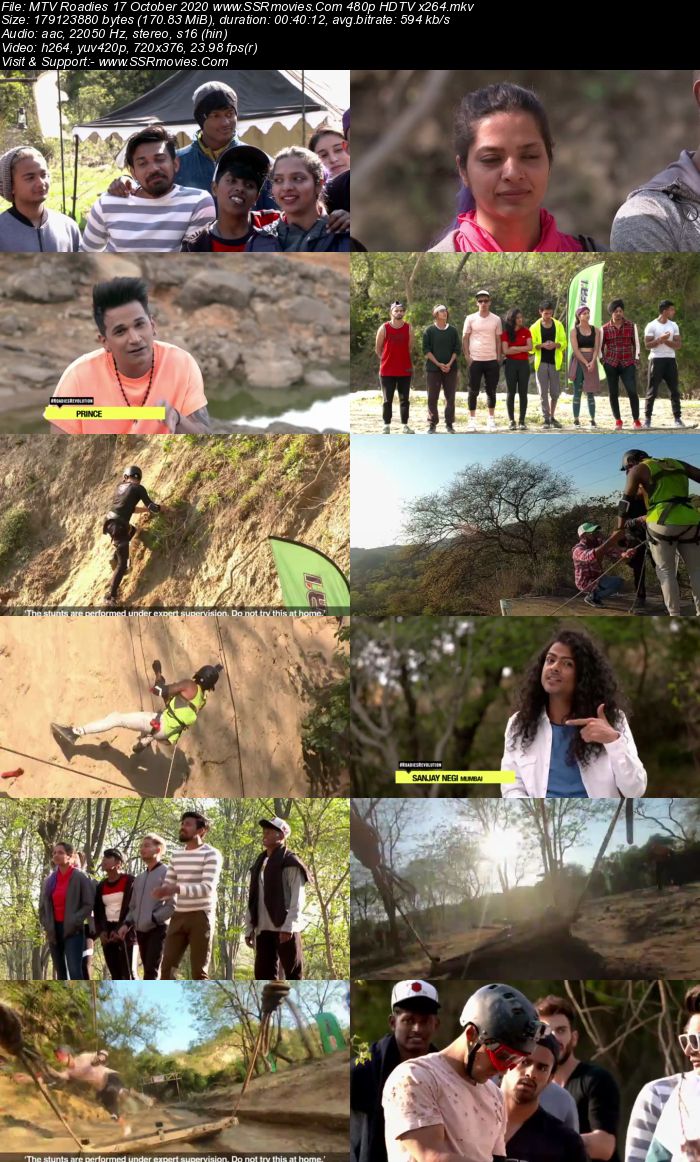 MTV Roadies 17 October 2020 480p 720p HDTV x264 200MB Download