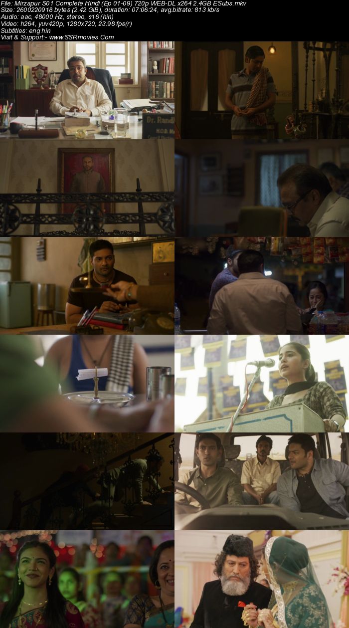 Mirzapur (2018–) Hindi 720p 480p WEB-DL x264 2.4GB Full Movie Download