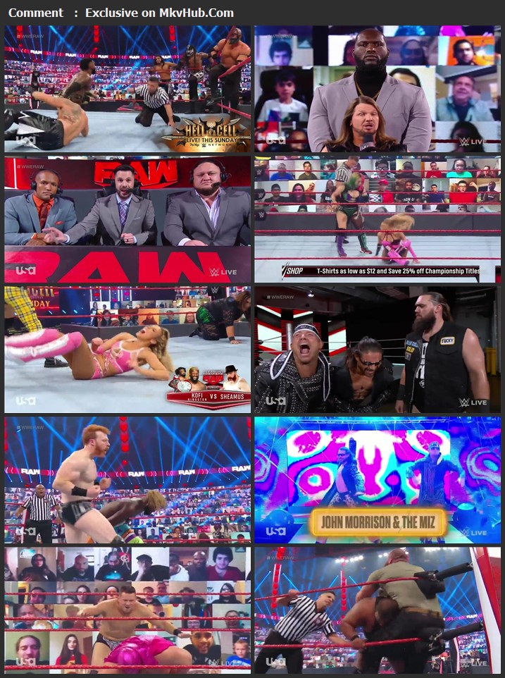 WWE Monday Night RAW 19 October 2020 720p HDTV x264 1GB Download